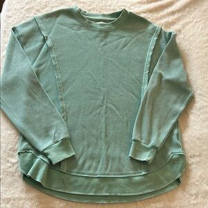 Sundry Seafoam Ribbed Sweatshirt